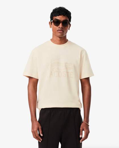 Lacoste T-shirt in cotone con stampa