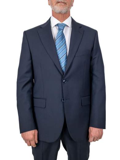 Pantalone Uomo Classico In Pura Lana Vergine, Taglio Comodo, Vita Alta, Per Taglie Forti E Calibrate - 12